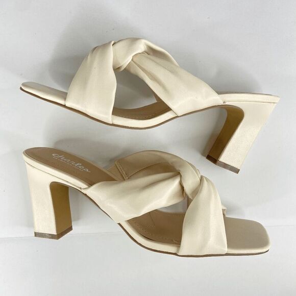 Charles By Charles David Jamba Block Slide Sandal Women's White Size 10 NIB - Picture 2 of 8